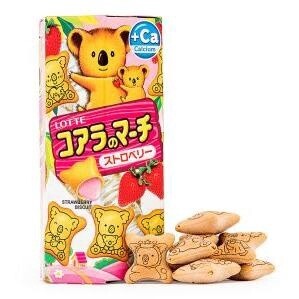 LOTTE Koala&#39;s March Biscuit - Strawberry Flavour 37g 樂天 草莓小熊餅