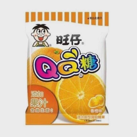 *WW QQ Gummy(Orange Flavour) 70g ,旺仔QQ糖香橙味