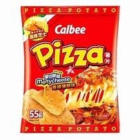 *CALBEE Potato Chips Spicy Pizza Flavour 55g 卡樂B薯片香辣薄餅味