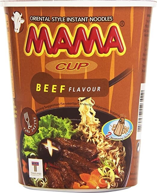 Mama Cup Noodle Beef 70g 媽媽牛肉味杯麵