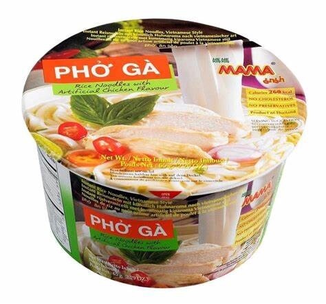Mama Instant Bowl - Vietnamese Pho (Chicken) 65g 媽媽即食越南粉雞肉味