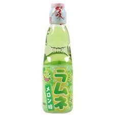 Hatakosen Melon Ramune Soda 200ml 蜜瓜波子汽水