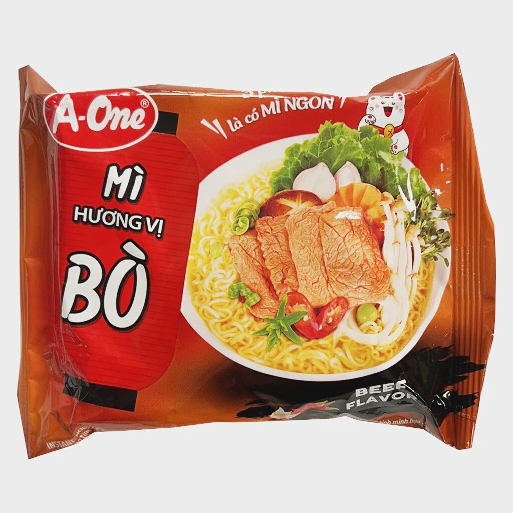 A-One Instant Noodles - Beef Flavour 85g 味王牛肉味即食麵
