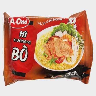 A-One Instant Noodles - Beef Flavour 85g 味王牛肉味即食麵