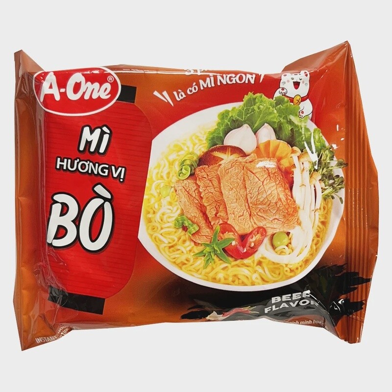 A-One Instant Noodles - Beef Flavour 85g 味王牛肉味即食麵