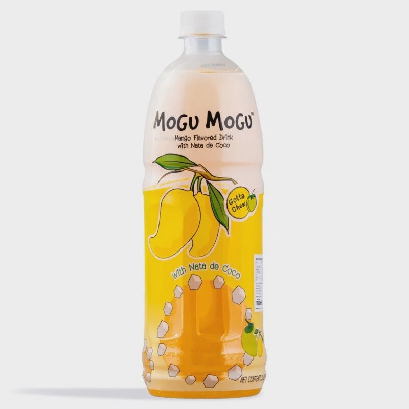 *Mogu Mogu Nata De Coco Drink Mango 1L MOGU MOGU芒果味 1L