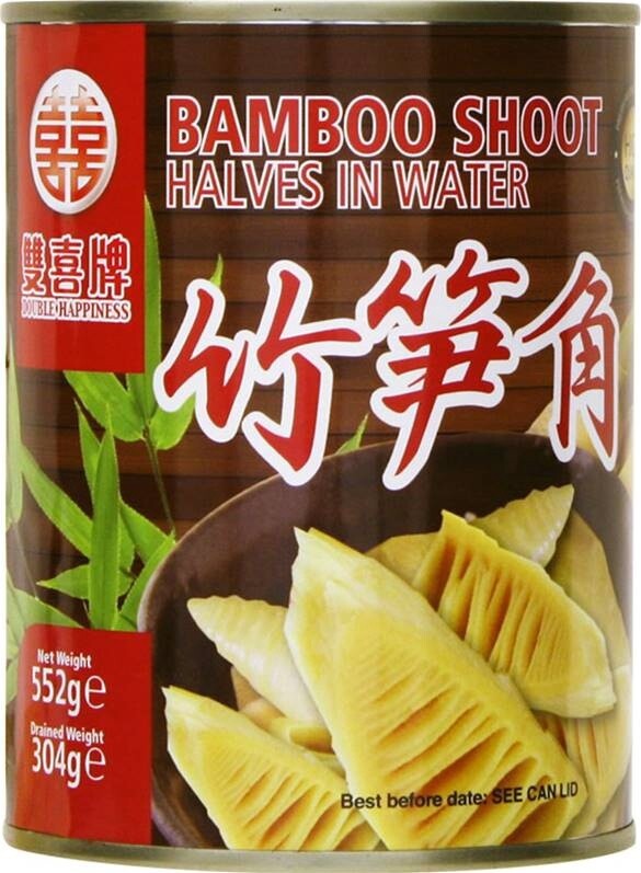 Double Happiness Bamboo Shoot Halves 552g 雙囍竹筍角