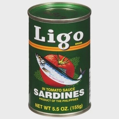 Ligo Sardines in Tomato Sauce 155g Ligo 茄汁沙甸魚
