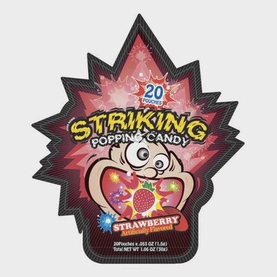 *Striking Strawberry Popping Candy 30g 索勁士多啤梨味爆炸糖 30g
