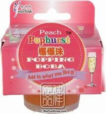 YJW Popping Boba - Peach 130g 一直旺爆爆珠-水蜜桃味