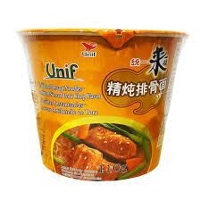Unif Stewed Pork Flavour Bowl Instant Noodle 110g 統一來一桶精炖排骨麵
