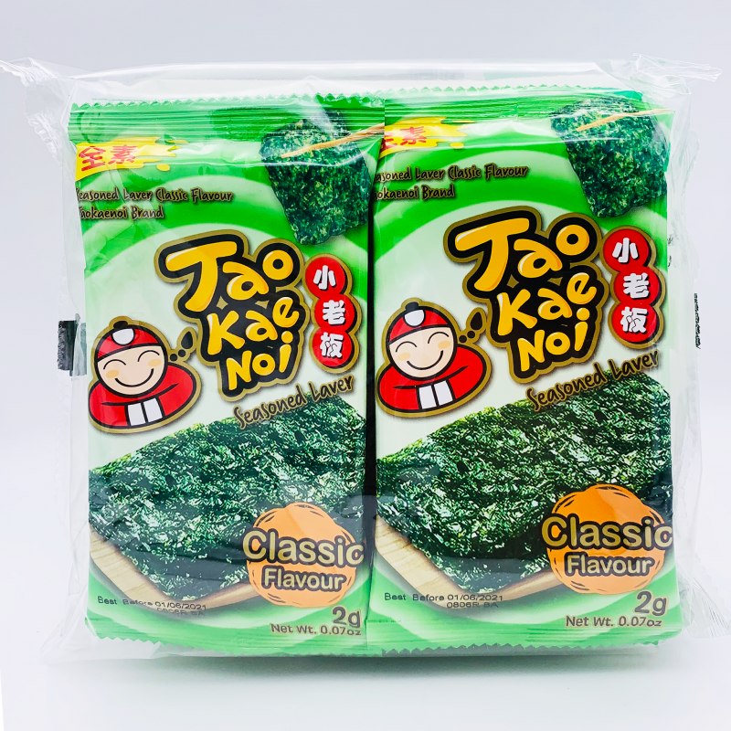 TKN Roasted Seaweed Classic Korean Style 8x2g 小老板韓式烤紫菜