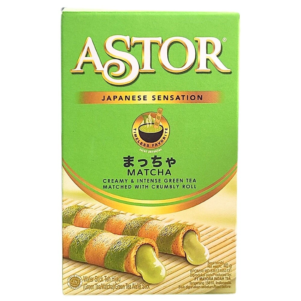 Astor Matcha 40g 抹茶味灌心蛋卷