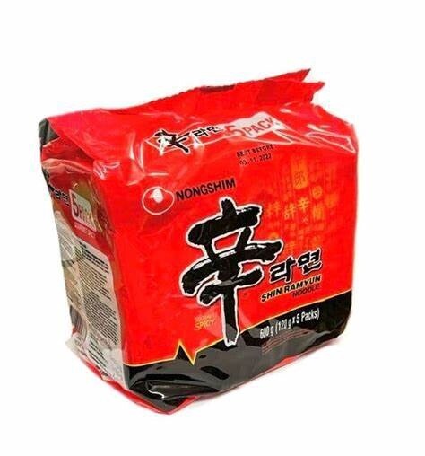 Nongshim Shin Ramyun 5pack 5x120g 農心辛拉麵 (5 包裝）