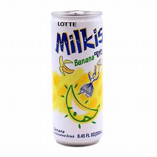 LOTTE Milkis Banana Flavour soft Drink 250ml Milkis 香蕉口味汽水 250ml