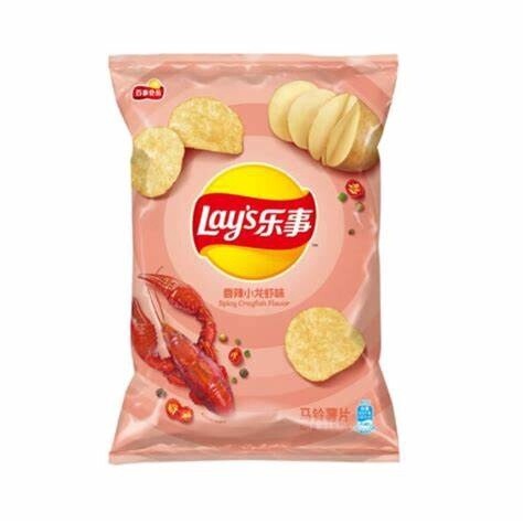 *LAY&#39;S Potato Chips Spicy Crayfish Flavour 70g 樂事小龍蝦味薯片