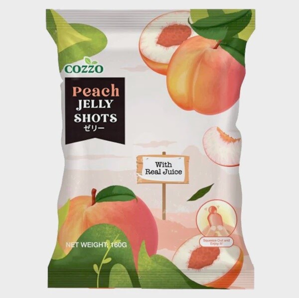 *COZZO Jelly Shots - Peach  8x20g 蜜桃味啫喱