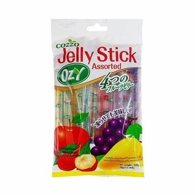 OZY Jelly Stick Assorted 12x20g 綜合水果啫喱條