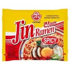 Ottogi Jin Ramen Spicy Noodle 120g Ottogi Jin 拉麵 辣味麵