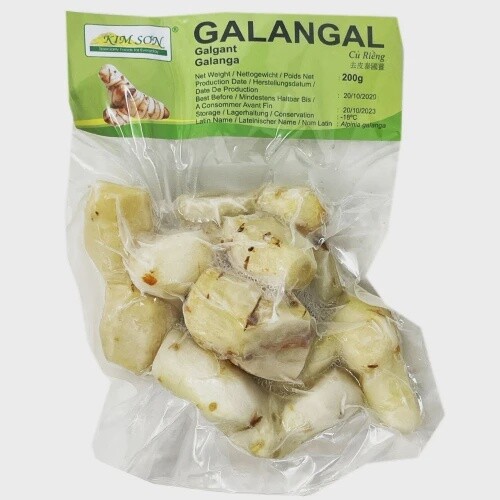 Kimson Frozen Peeled Galangal 200g 南薑