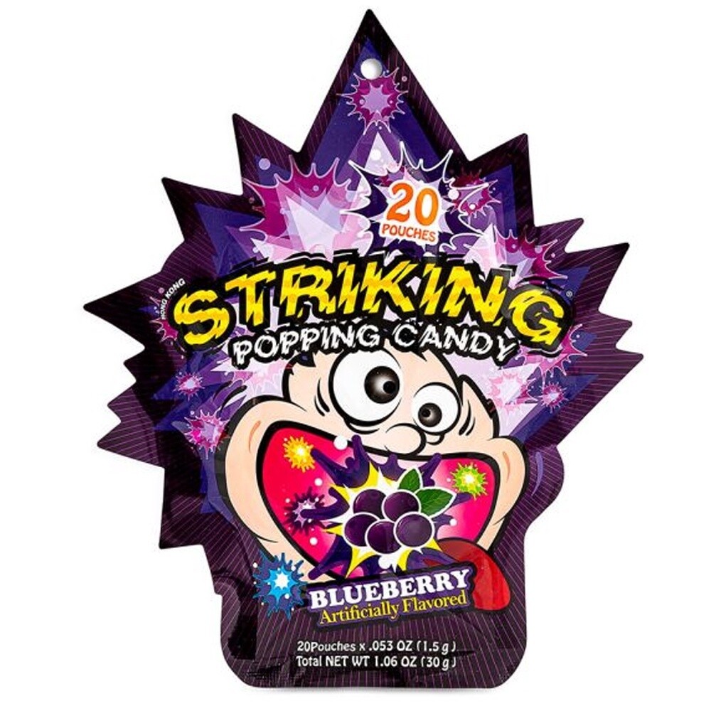 *Striking Blueberry Flavour Popping Candy 30g 索勁藍莓味爆炸糖