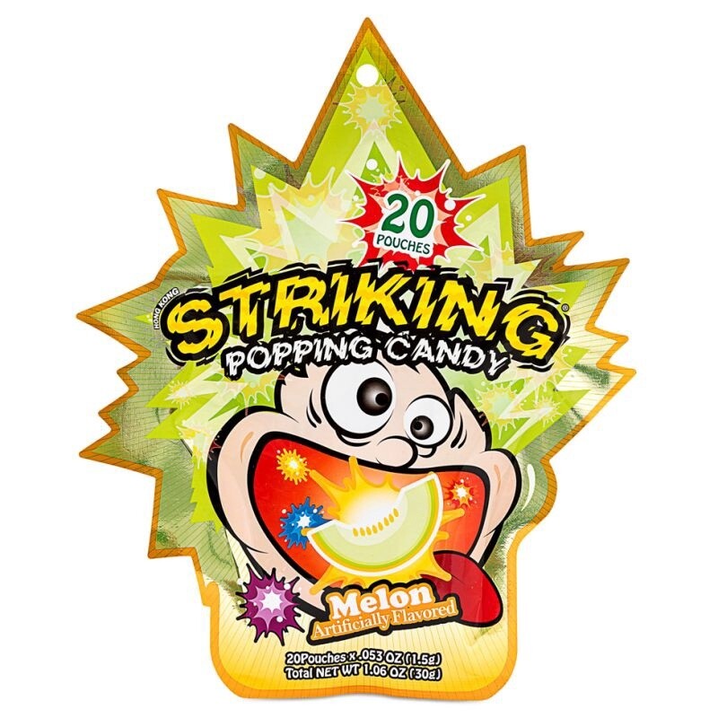 *Striking Melon Flavour Popping Candy 30g 索勁蜜瓜味爆炸糖 30g