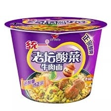 Unif Beef Sauerkraut Flavour Bowl Instant Noodle 125g 統一來一桶酸菜牛肉麵