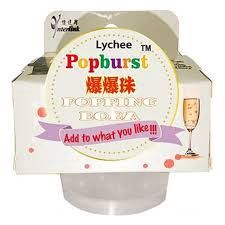 YJW Popping Boba- Lychee 一直旺爆爆珠(荔枝味)130g