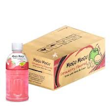 *Mogu Mogu Nata De Coco Drink Strawberry 4x6x320ml (CASE) MOGU MOGU草莓味