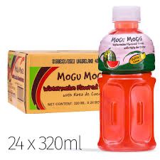 *Mogu Mogu Nata De Coco Drink Watermelon 4x6x320ml (CASE) MOGU MOGU西瓜味