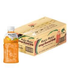 *Mogu Mogu Nata De Coco Drink Orange 4x6x320ml (Case) MOGU MOGU橙味(箱)