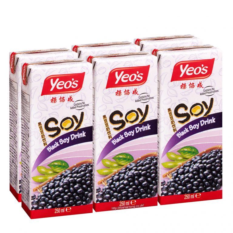 Yeo&#39;s Black Soy Bean Drink 6x250ml 楊協成黑豆豆奶飲料 (6包裝)