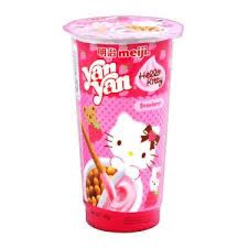 MEIJI Yan Yan Hello Kitty Biscuits Stick - Strawberry 50g  明治 Hello Kitty 欣欣杯士多啤梨味