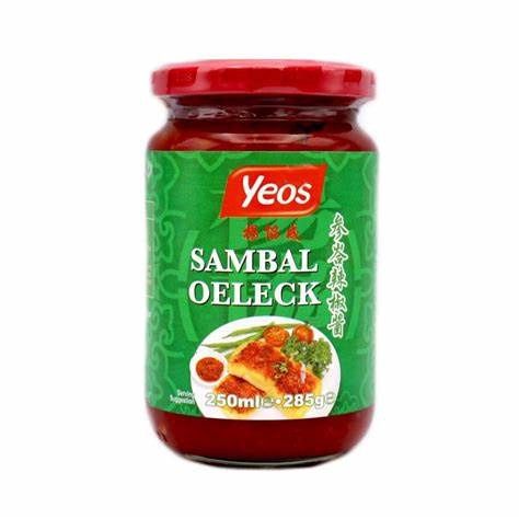 Yeos Sambal Oeleck 250ml 参峇辣椒醬