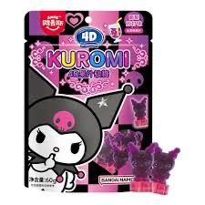 *AMOS Kuromi Gummy Grape Flavour 60g 阿麥斯庫洛米4D果汁軟糖葡萄蘇打味
