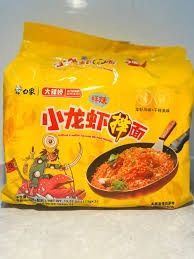 BX Stir Fried Noodle Crawfish 5x103g 白象大辣嬌小龍蝦拌麵