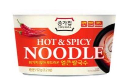 Jongga Rice Noodle Hot &amp; Spicy Flavour (Bowl) 92g 宗家碗裝米粉辣味