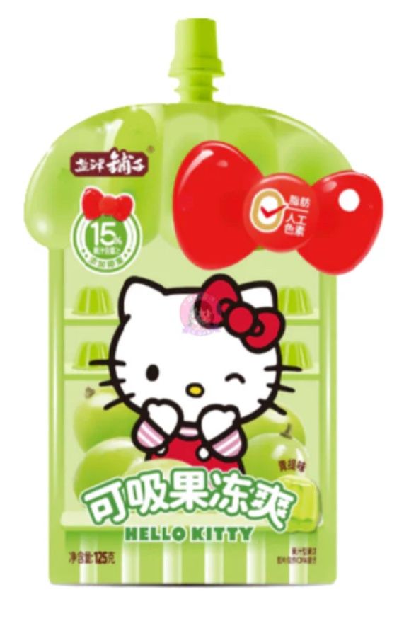 JUR Jelly Drink Green Grape Flavour 125g 蒟蒻滿分可吸果凍爽 青提子味