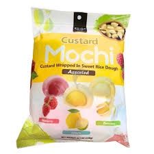Royal Family  Custard Mochi - Raspberry / Banana / Lemon 230g 皇族卡士達麻糬 - 樹莓 /  香蕉 / 檸檬