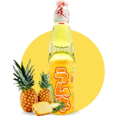 Hatakosen Pineapple Ramune Soda 200ml 菠蘿波子汽水