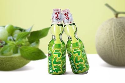 Hatakosen Melon Ramune Soda 200ml 蜜瓜波子汽水