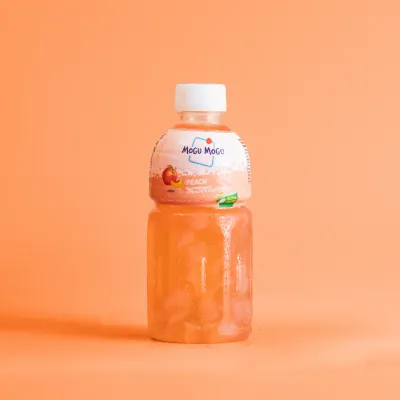 Mogu Mogu Nata De Coco Drink Peach 320ml MOGU MOGU桃味