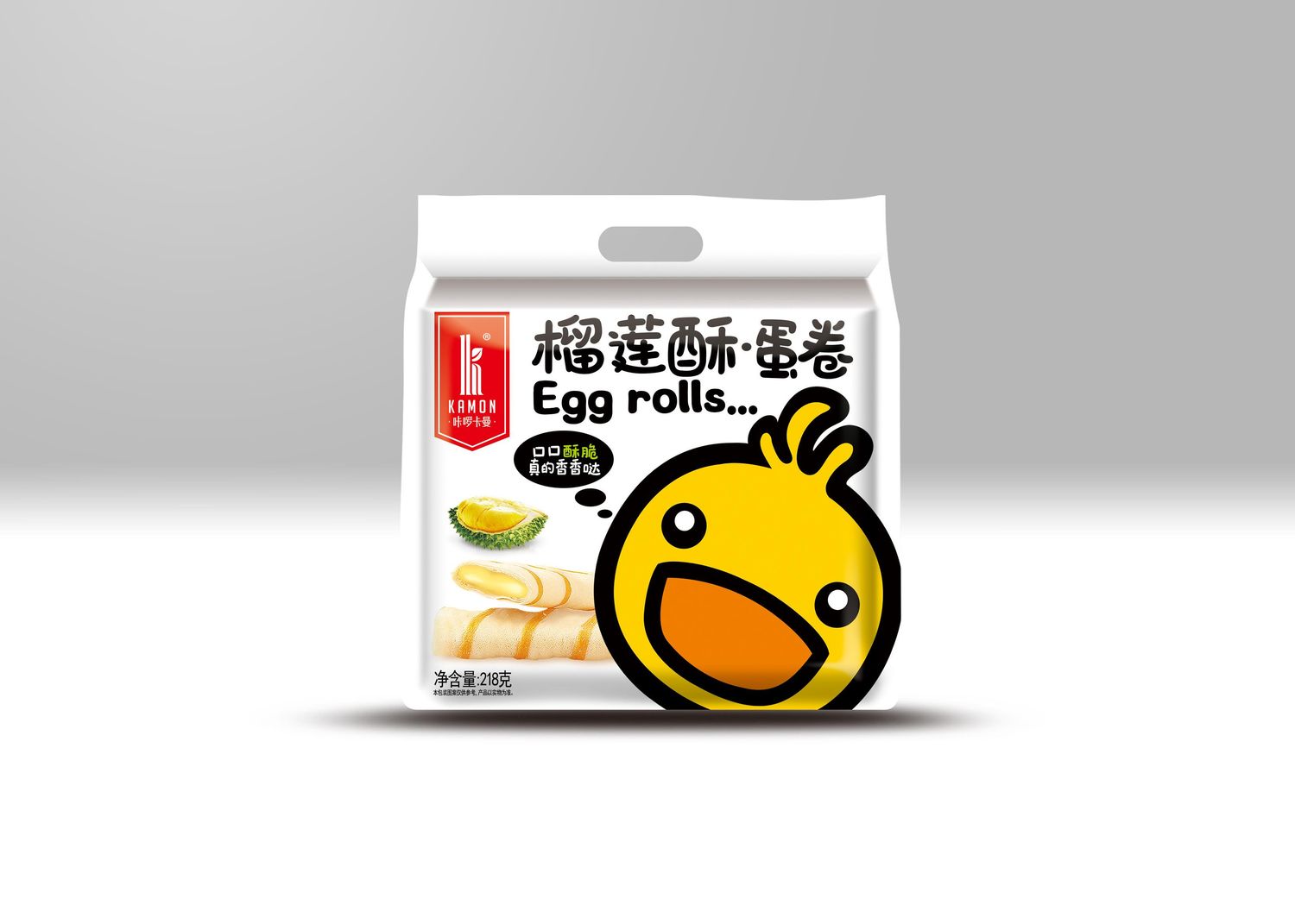Kaman Egg rolls-Durian 咔囉卡曼榴槤味蛋卷