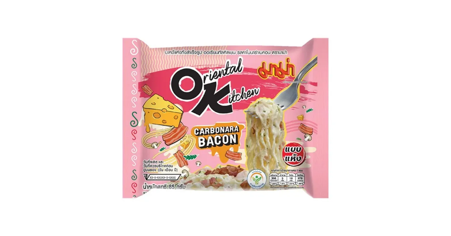 MAMA Carbonara Bacon Flavour Instant Noodle 85g 煙肉卡邦尼