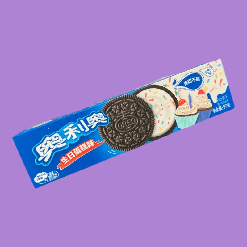 Oreo Cookies- Birthday Cake 97g 奧利奧夾心餅乾-生日蛋糕味 97g