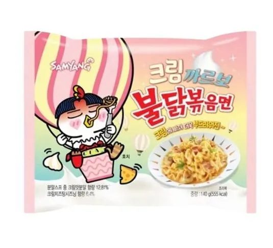 Samyang Cream Carbonara Hot Chicken Ramen 140g 三養奶油卡邦尼辣雞麵