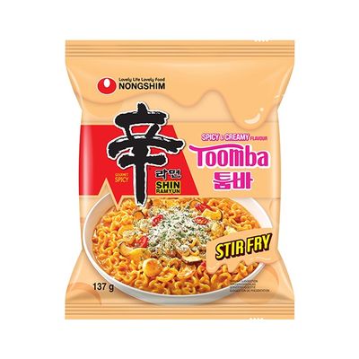 Nongshim Shin Ramyun Toomba Spicy &amp; Creamy 137g 農心辛拉麵 忌廉炒麵