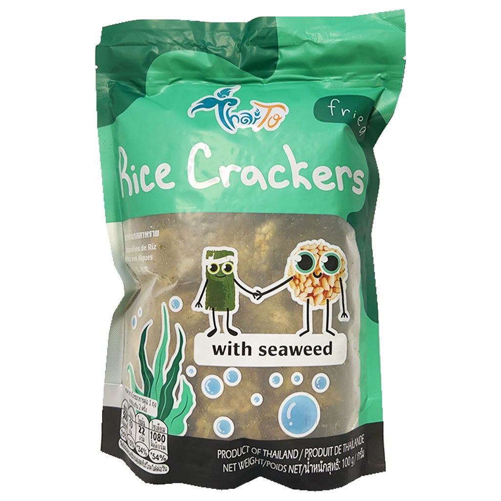 *THAI TO Rice Crackers - Seaweed 100g 泰式炒米餅 - 海苔味