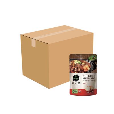 Bibigo Bulgogi Marinade Spicy 15x80g (CASE)  韓式辣味烤肉醬