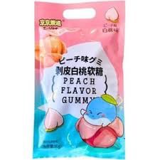 *JJLD Gummy Candy Peach 80g 京京樂道剥皮白桃軟糖